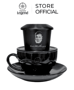 Bộ Tách Cappuccino( Tách và Đĩa)Trung Nguyên Legend và phin nhôm nhôm vĩ nhân