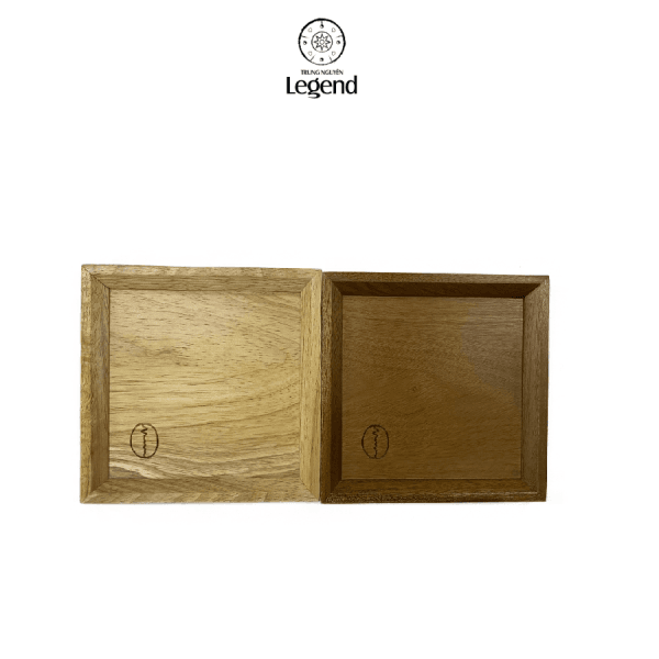 Khay gỗ vuông 16.5 cm – Màu nhạt